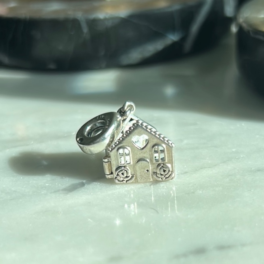 Silver Home Pandora Charm